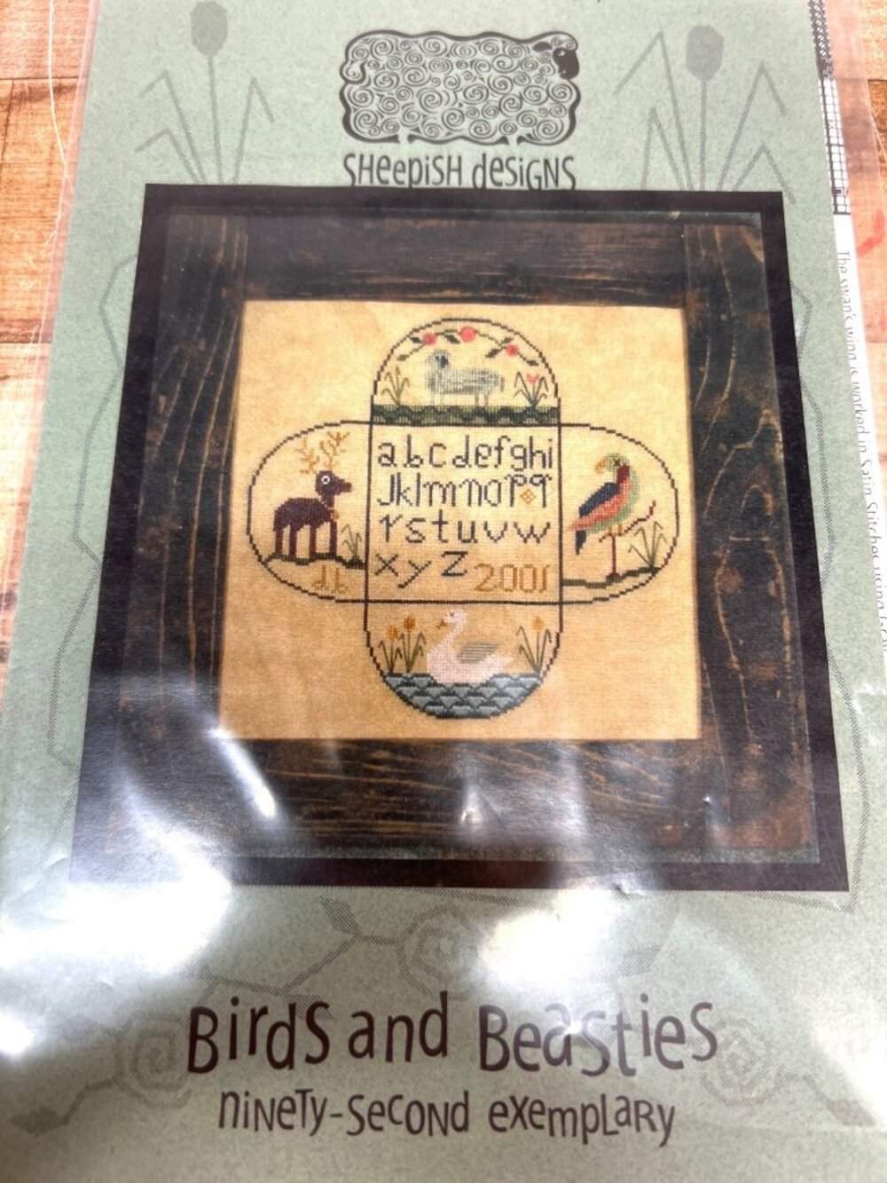 RARE Birds & Beasts Cross Stitch Pattern By Sheepish Designs